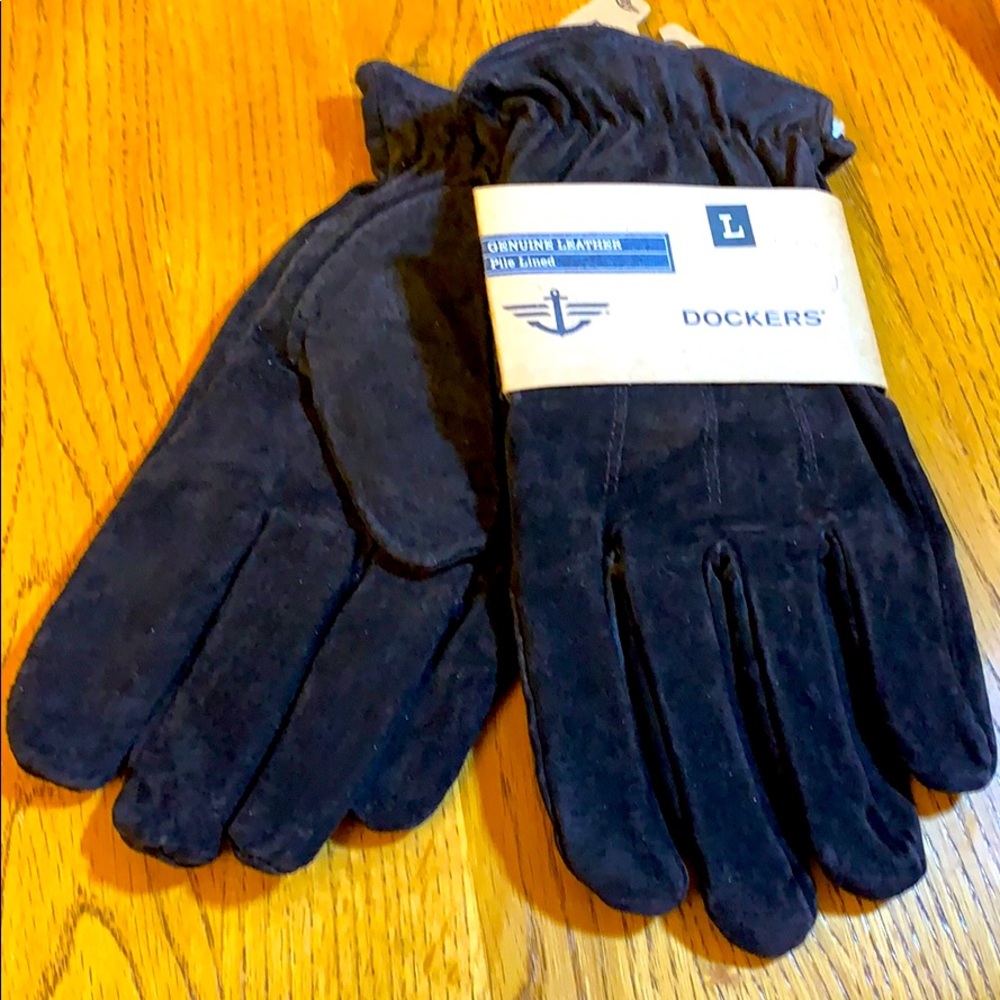 New!! Men’s Dockers Genuine Leather Gloves